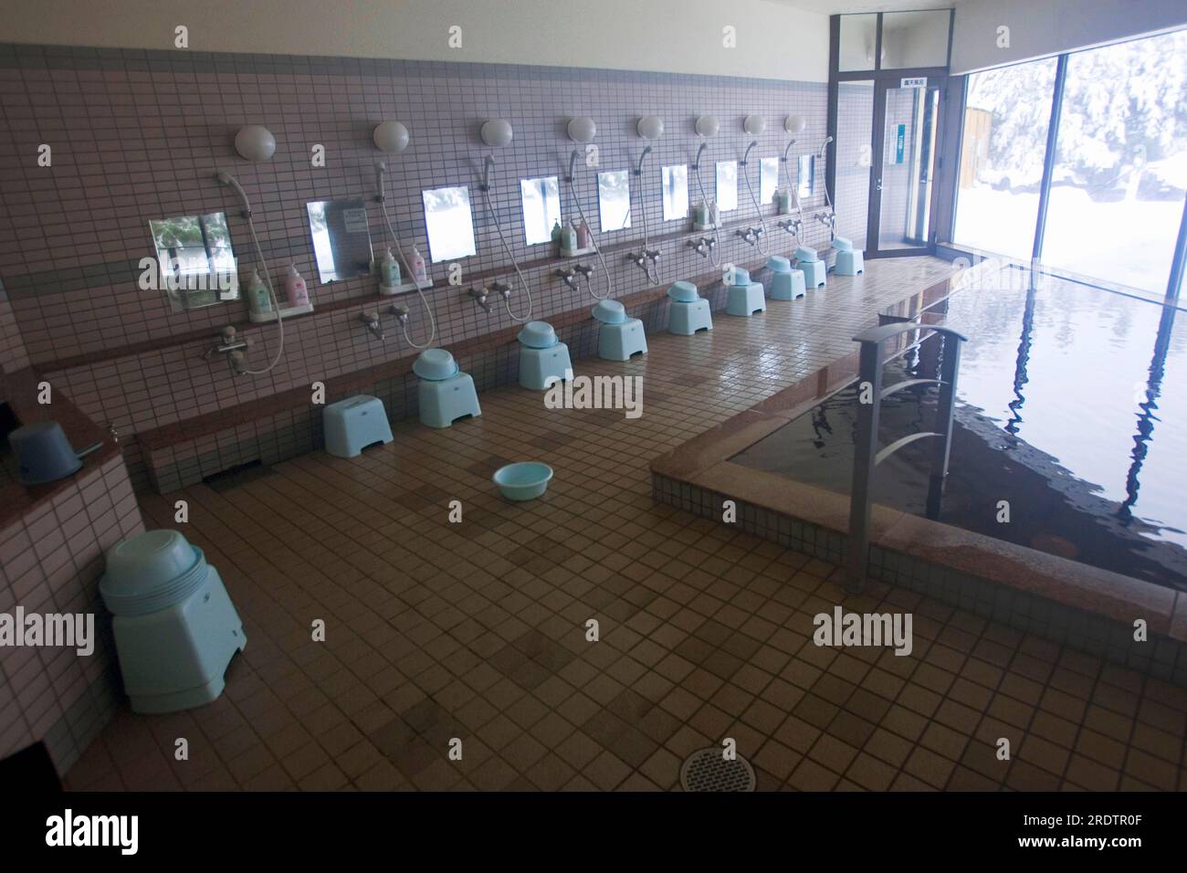 Japanese bath, Hotel Taito, Tsurui, Hokkaido, Japan Stock Photo - Alamy