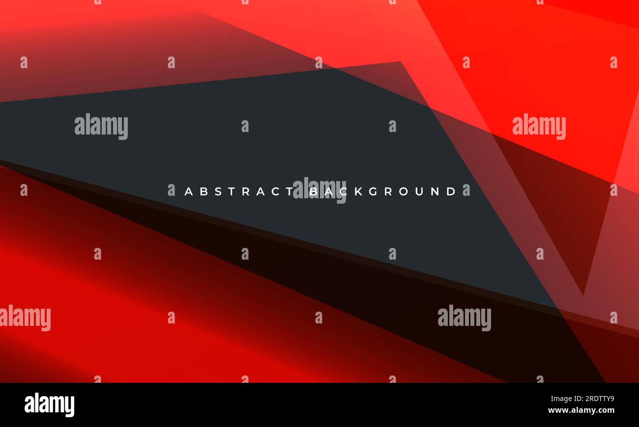 Red and black modern abstract background with geometric shapes. Vector ...