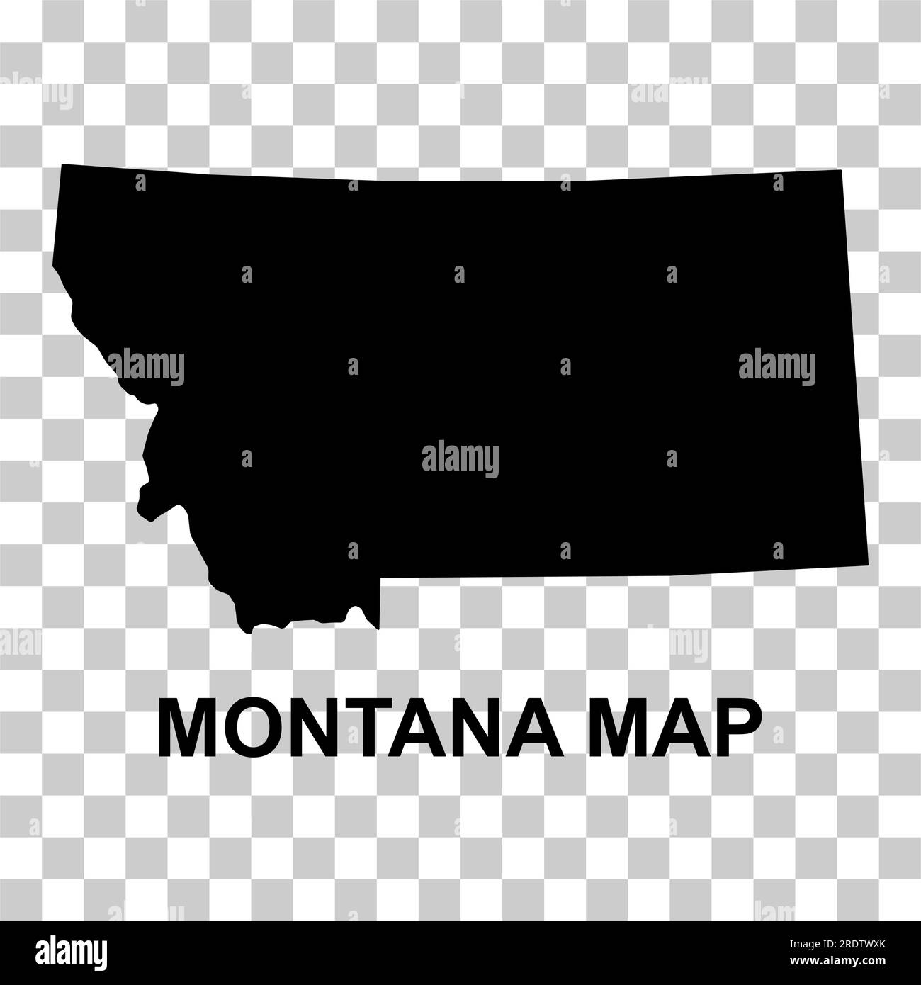 Montana map shape, united states of america. Flat concept icon symbol