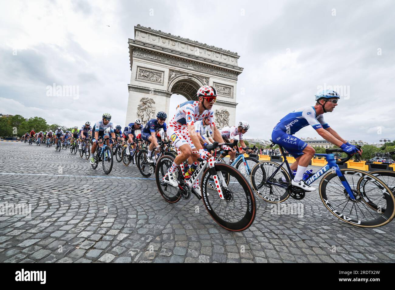 Paris France. 23rd July 2023. Italian Giulio Ciccone of Lidl