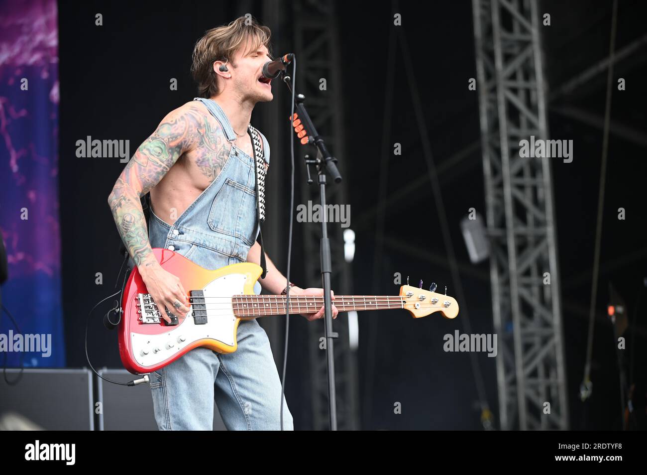 July 22, 2023, Sheffield, South Yorkshire, U.K: McFly,Performing at Tramlines Festival,Sheffield , Uk , 22.07.2023 (Credit Image: © Robin Burns/ZUMA Press Wire) EDITORIAL USAGE ONLY! Not for Commercial USAGE! Stock Photo
