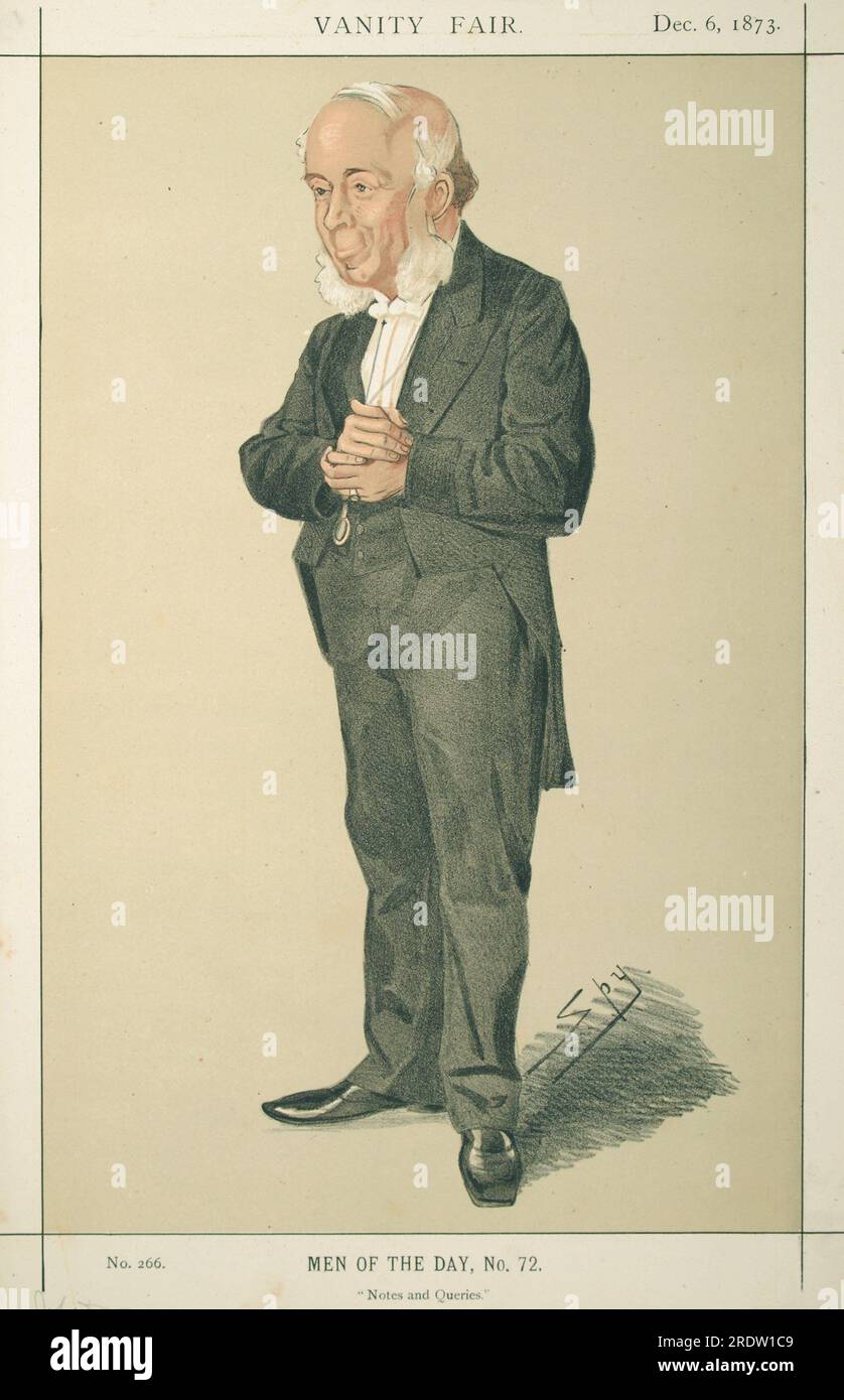 Notes and Queries 6 December 1873 by Leslie Ward Stock Photo Alamy