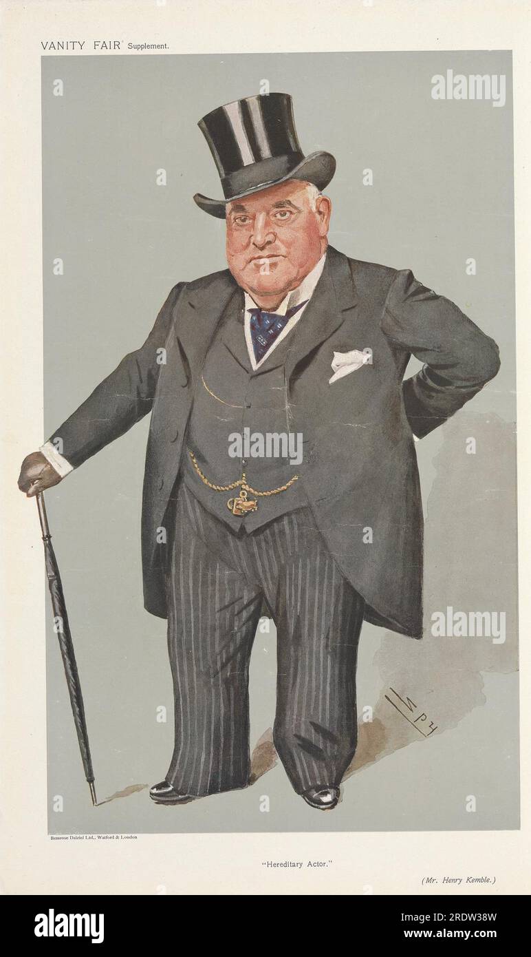 Vanity Fair Theatre; 'Hereditary Actor', Mr. Henry Kemble, April 24