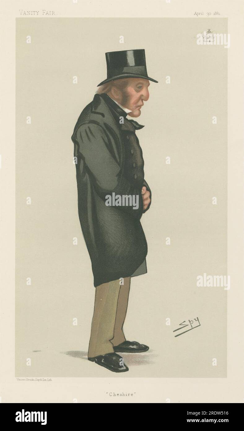 Politicians - Vanity Fair. 'Cheshire'. Lord Tollemache'. 30 April 1881 1881 by Leslie Ward Stock Photo