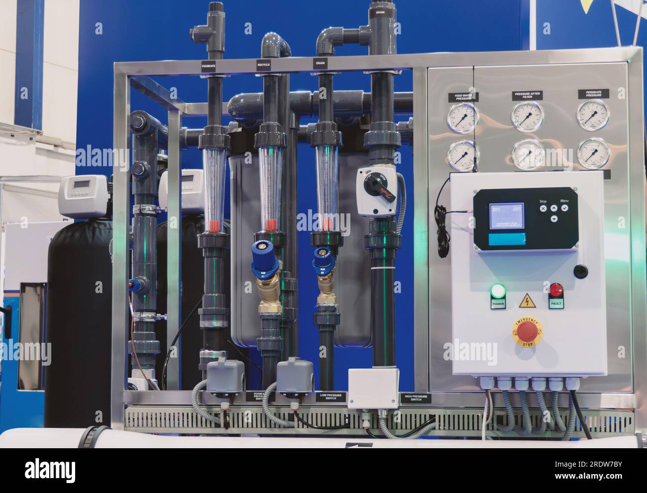 Control panel for water purification and reverse osmosis system Stock ...