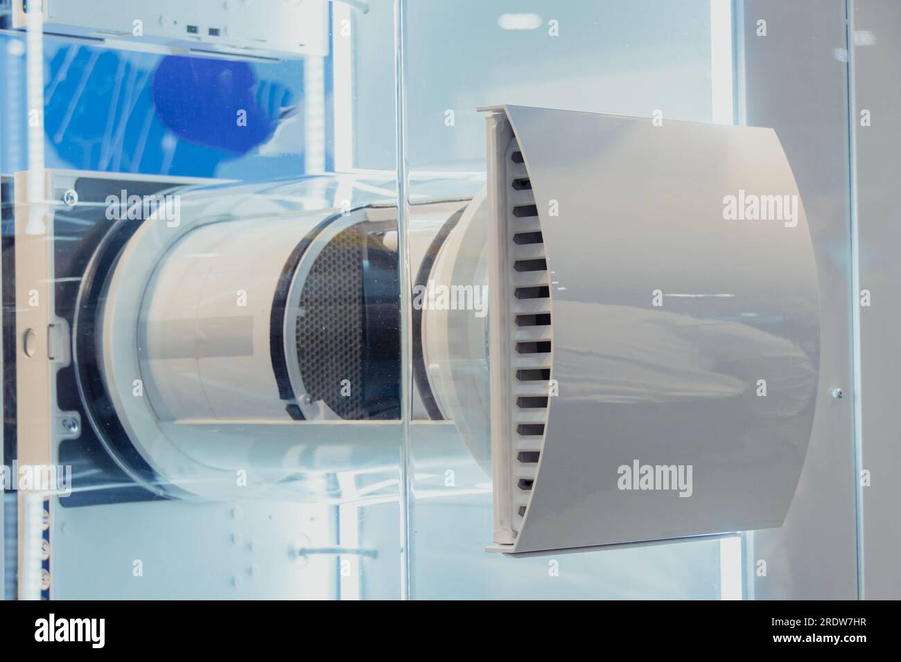 Household fan for air extraction in houses and apartments. Internal