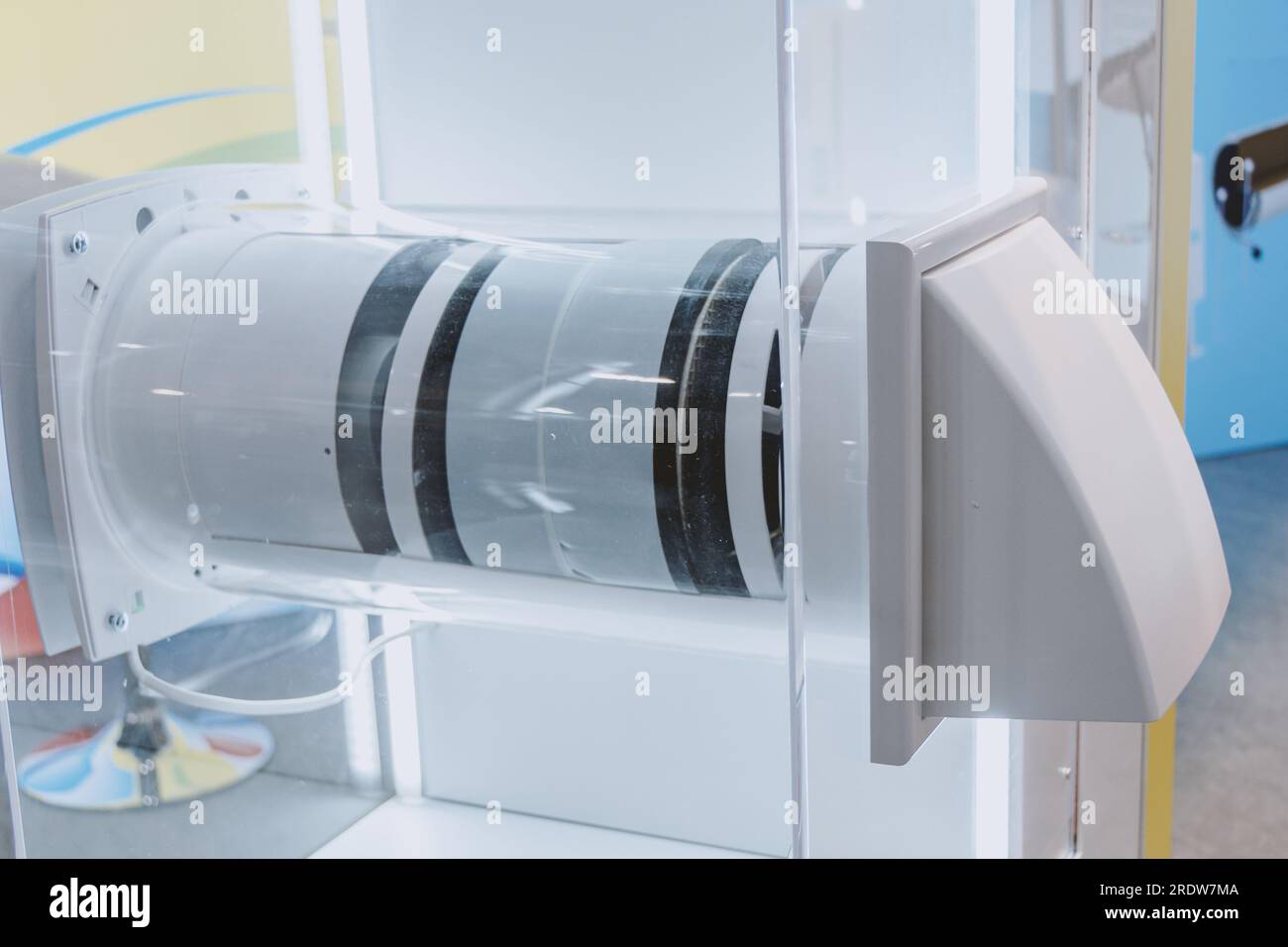 Household fan for air extraction in houses and apartments. Internal