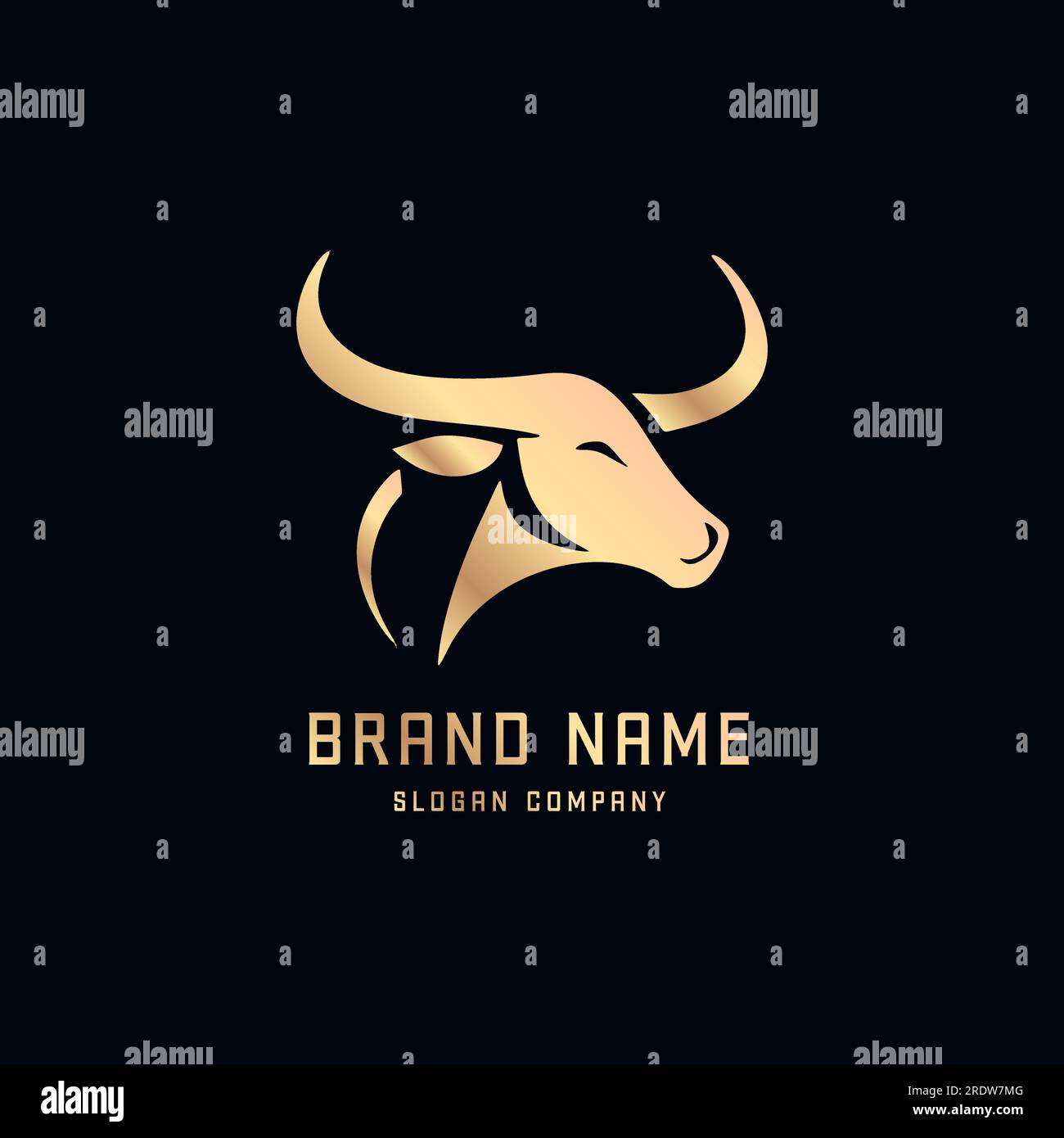 Bull Logo. Premium Logo For Steakhouse, Steakhouse Or Butchery 