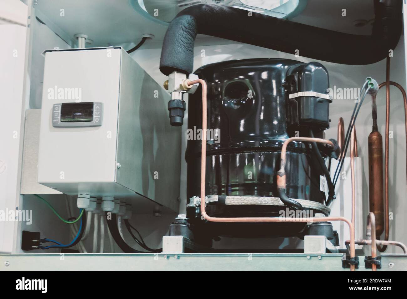 Heat pumps, Heat transformers with heat exchangers Stock Photo Alamy