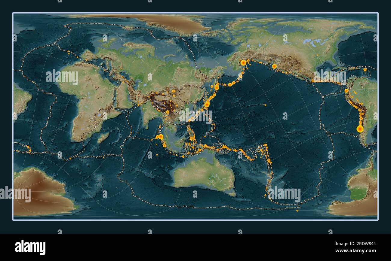 Okinawa tectonic plate on the Wiki style elevation map in the Patterson ...