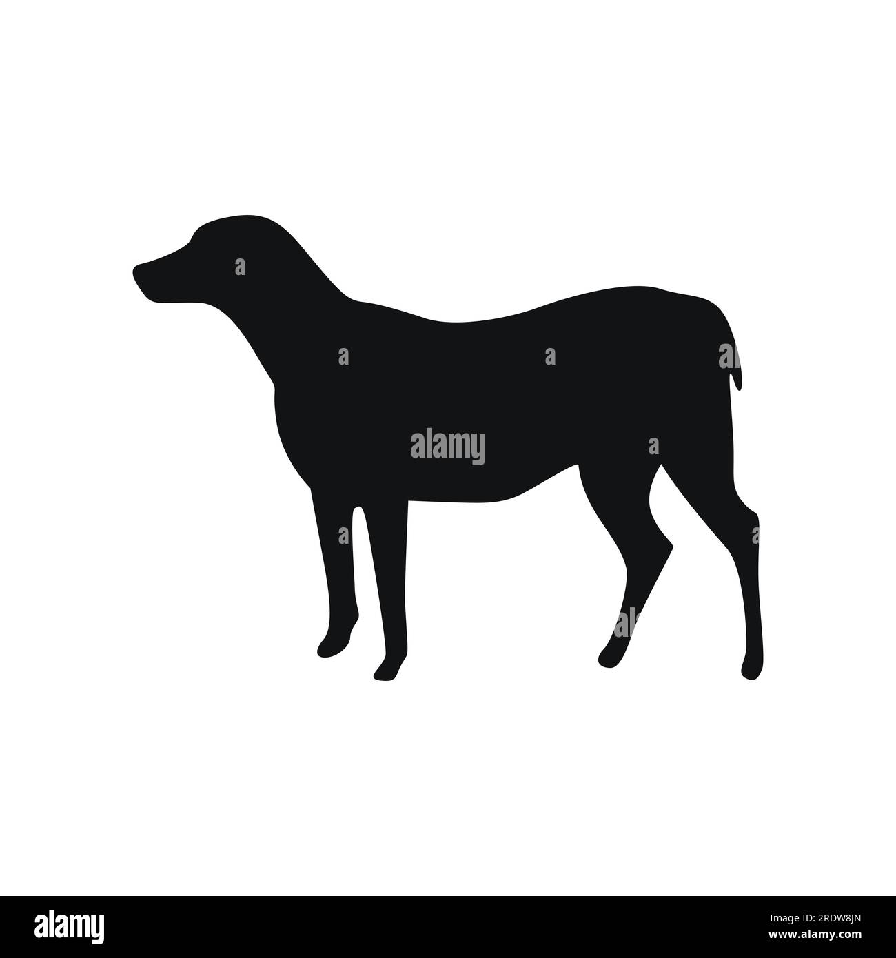 Dog silhouette vector icon design. Pet symbol design Stock Vector Image