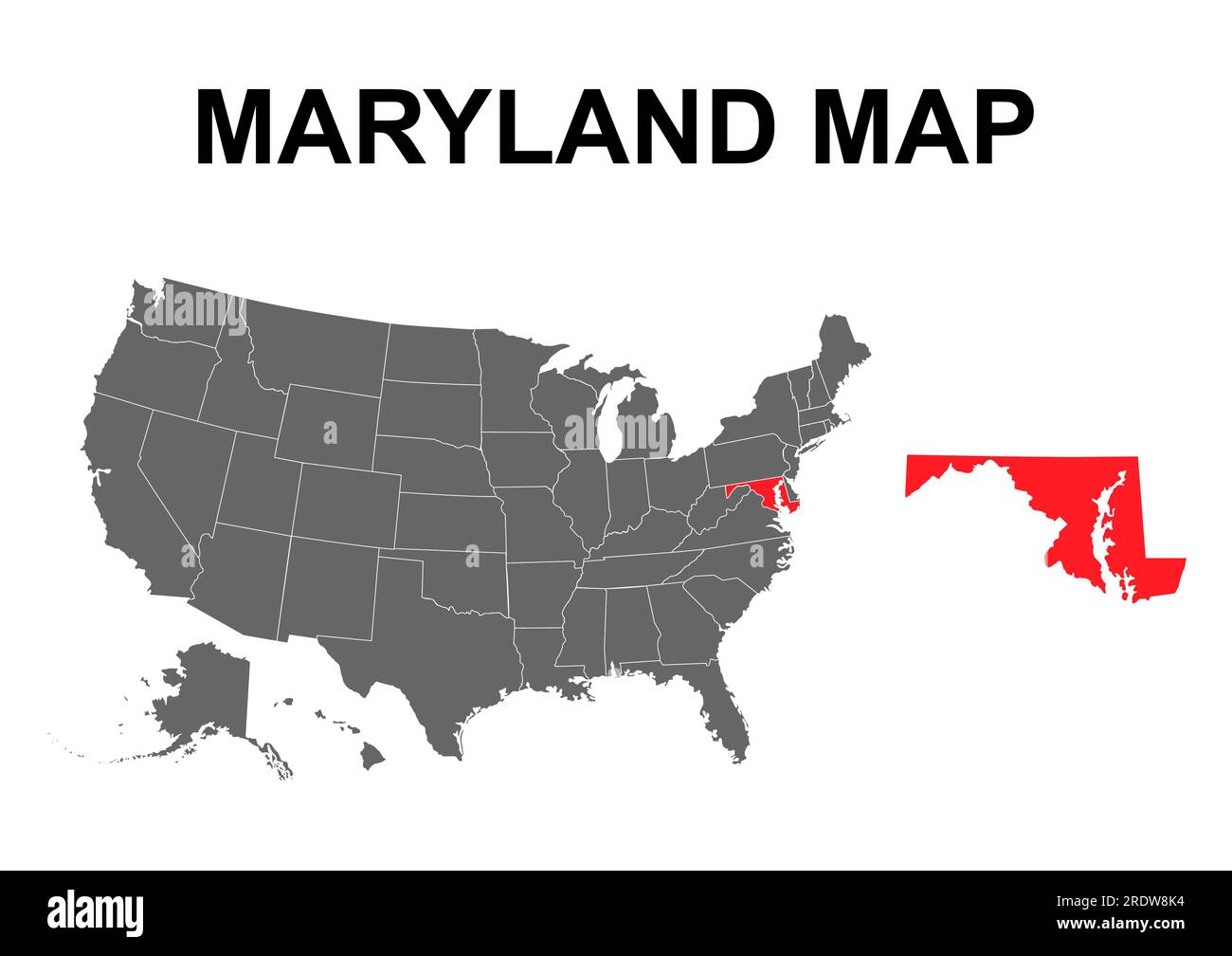 Maryland map shape united states - Maryland Map Shape United States Of America Flat Concept Icon Symbol Vector Illustration 2RDW8K4