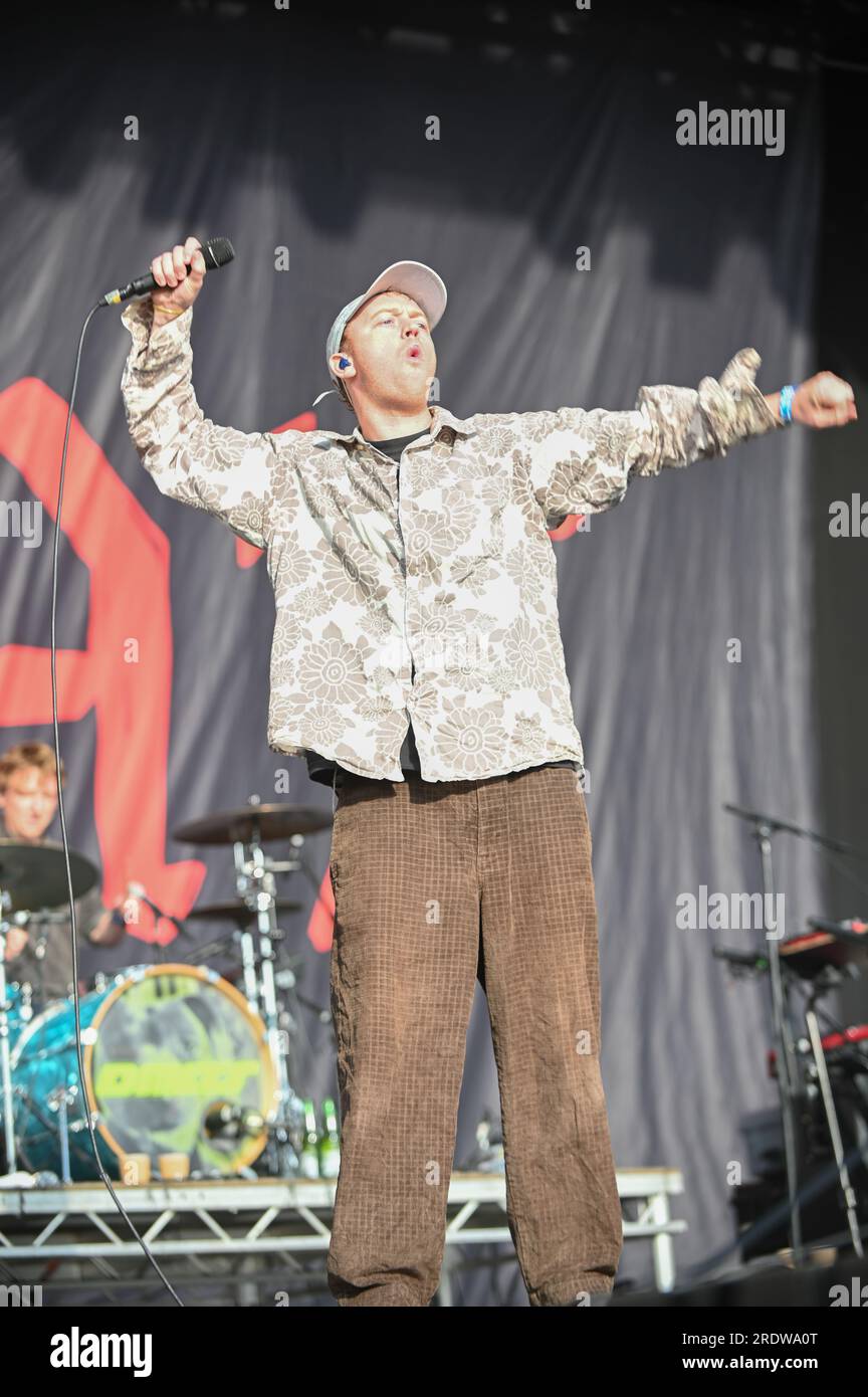 July 21, 2023, Sheffield, South Yorkshire, U.K: DMAs ,Performing at Tramlines Festival,Sheffield , Uk , 21.07.2023 (Credit Image: © Robin Burns/ZUMA Press Wire) EDITORIAL USAGE ONLY! Not for Commercial USAGE! Stock Photo