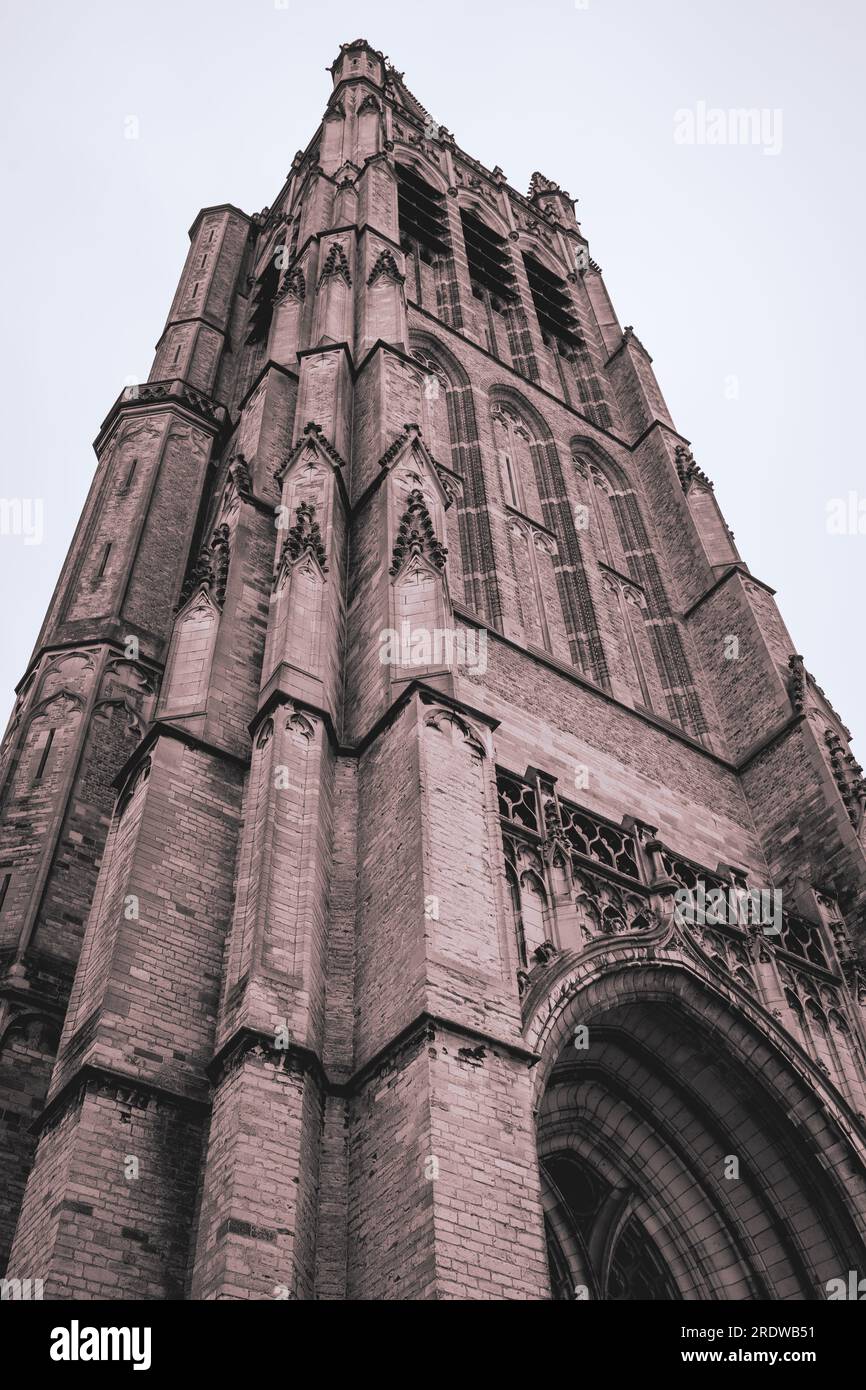 Close up from the ST Maartens Cathedral in Ypres (Ieper) Belgium. Stock Photo