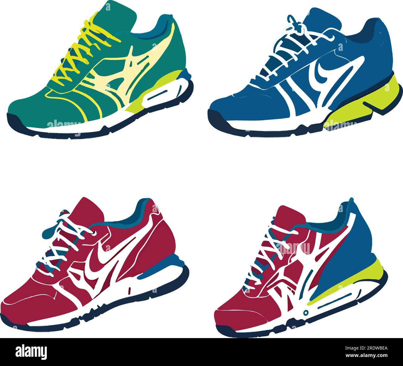 Colorful shoes Stock Vector Images Alamy