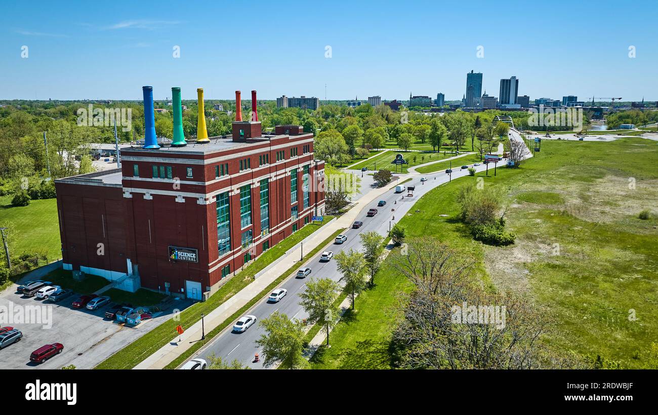Science Central downtown Fort Wayne renovated repurposed old power