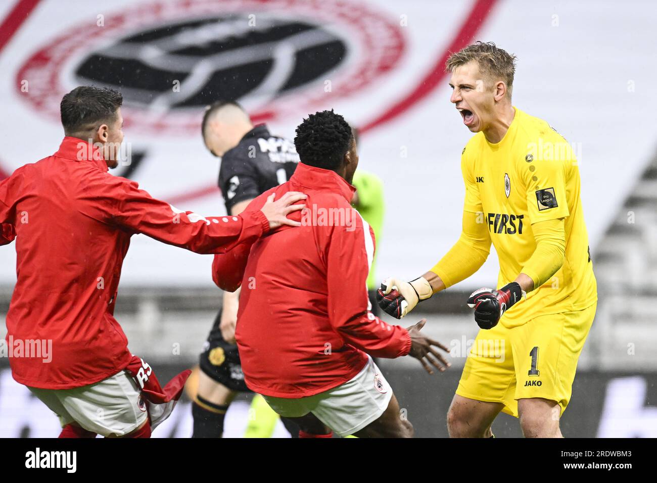 Antwerp, Belgium. 23rd July, 2023. Antwerp's goalkeeper Jean Butez