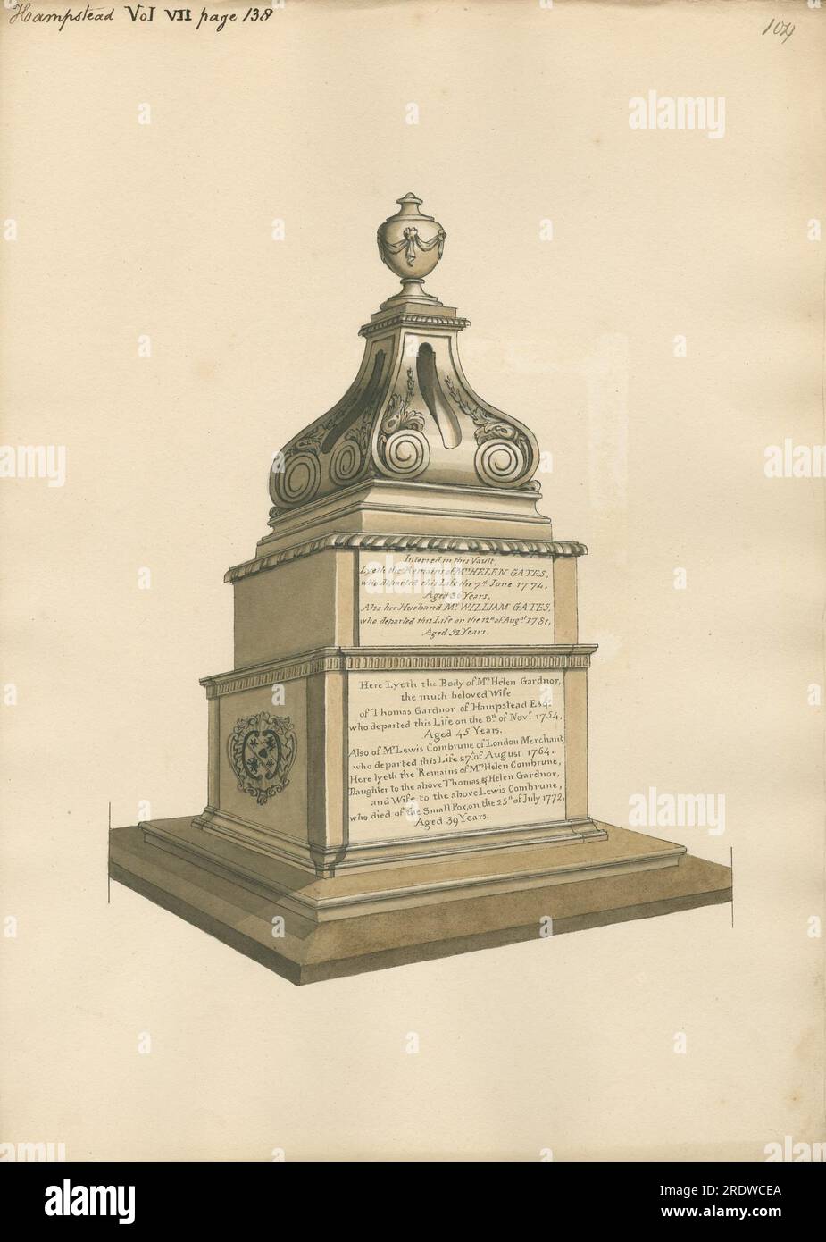 Vault of Helen and William Gates, Mrs. Helen Gardnor, Mr. Lewis ...