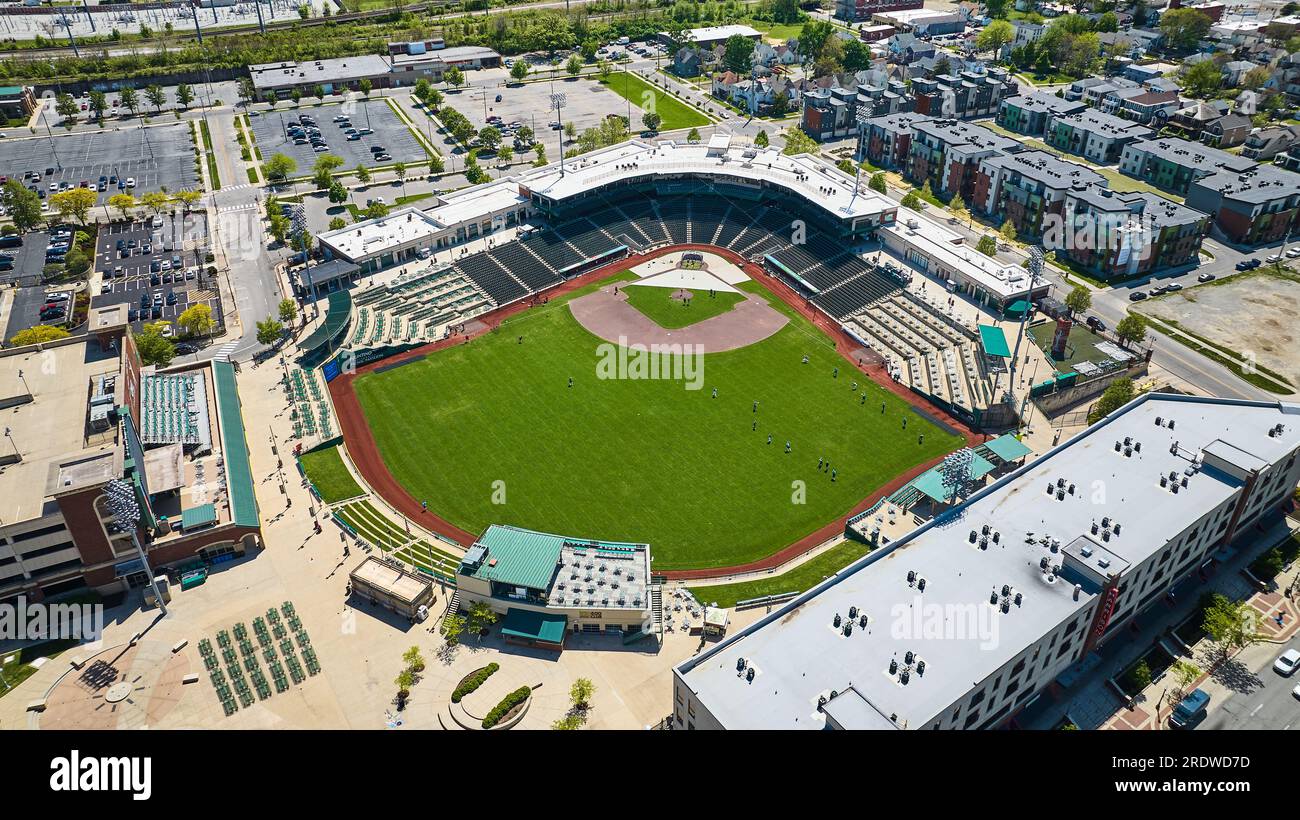 Summer baseball diamond Tin Caps Stadium Parkview Field downtown Fort