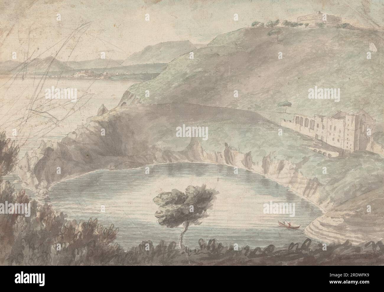 Coastal Landscape by Henry Swinburne Stock Photo Alamy