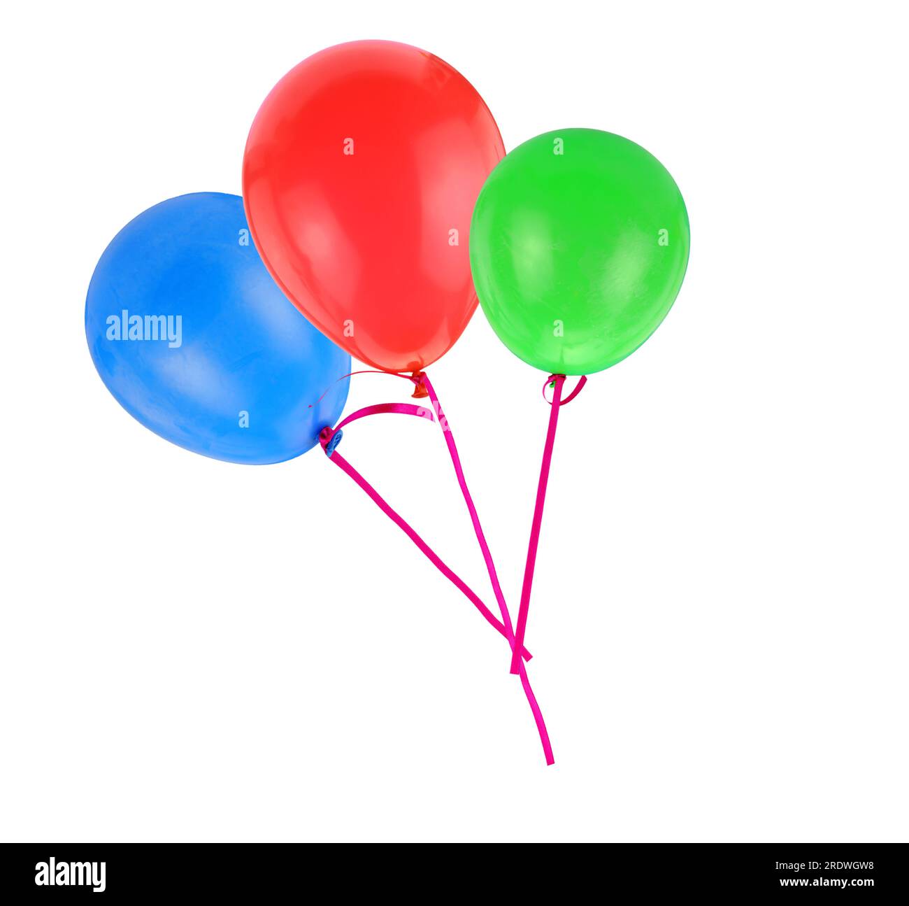 Balloons flying isolated on white background Stock Photo - Alamy
