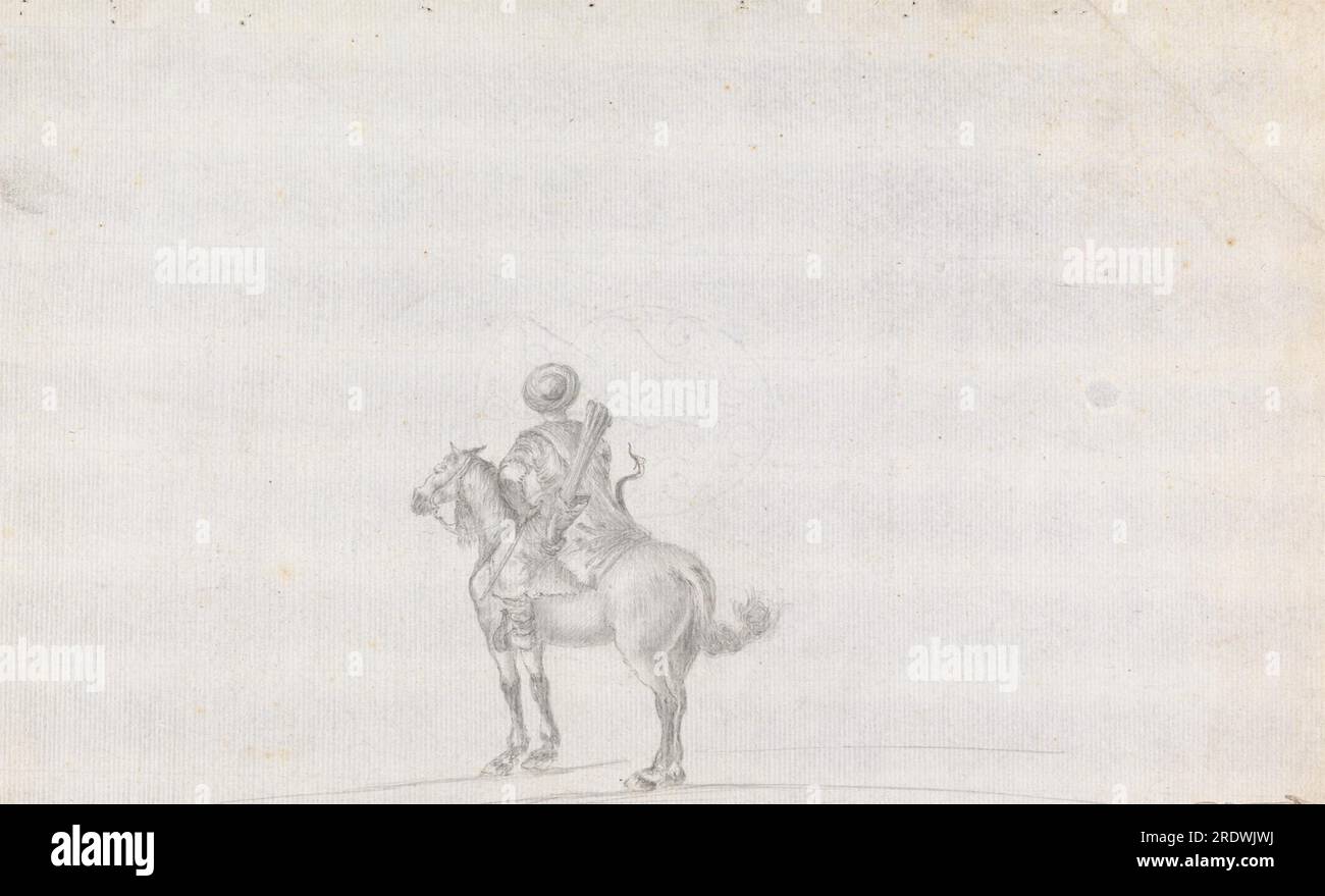 Man on Horseback Carrying Bow and Arrows by James Bruce Stock Photo Alamy