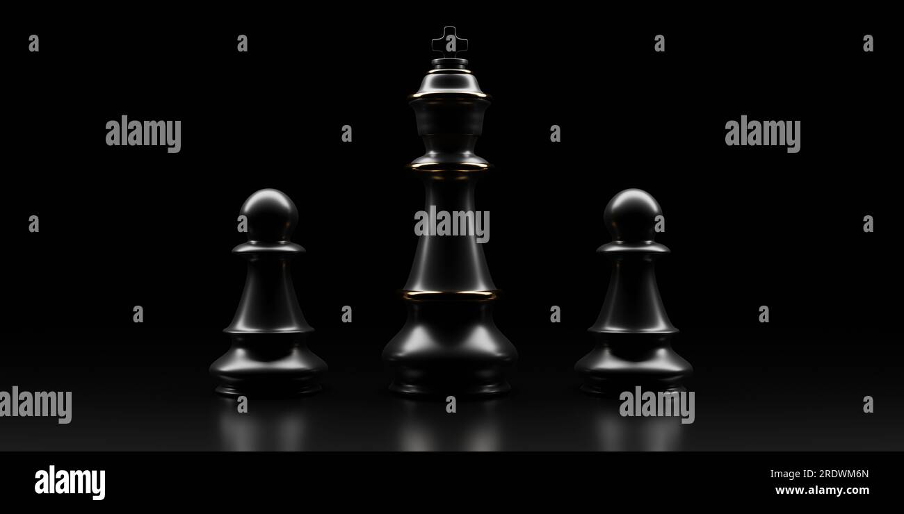 Black Chess King Pawns Silver Pawns Wallpaper White Background