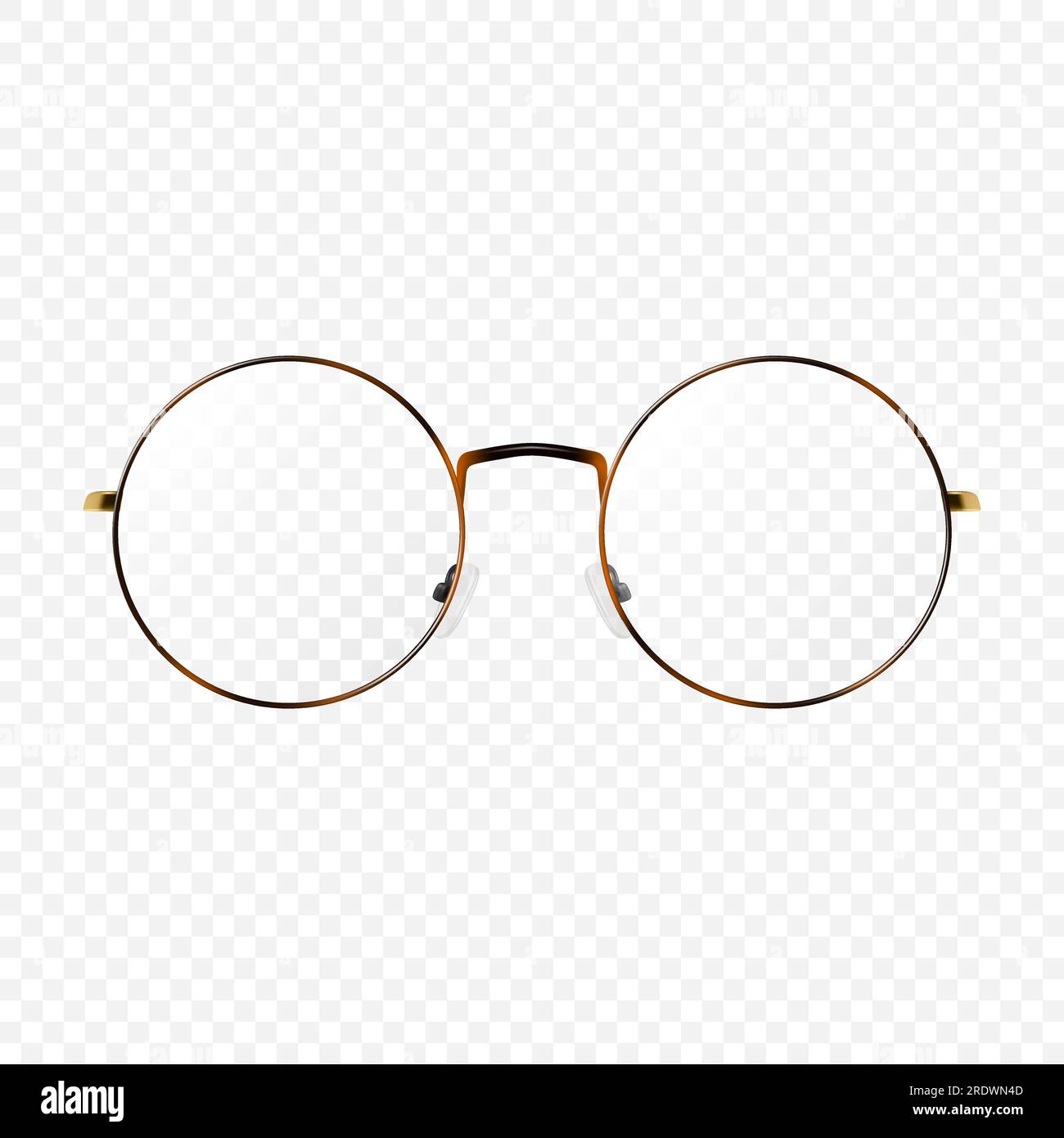Transparent circle glasses shop