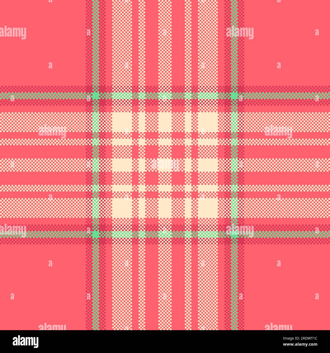 Fabric texture seamless of textile pattern check with a vector tartan ...