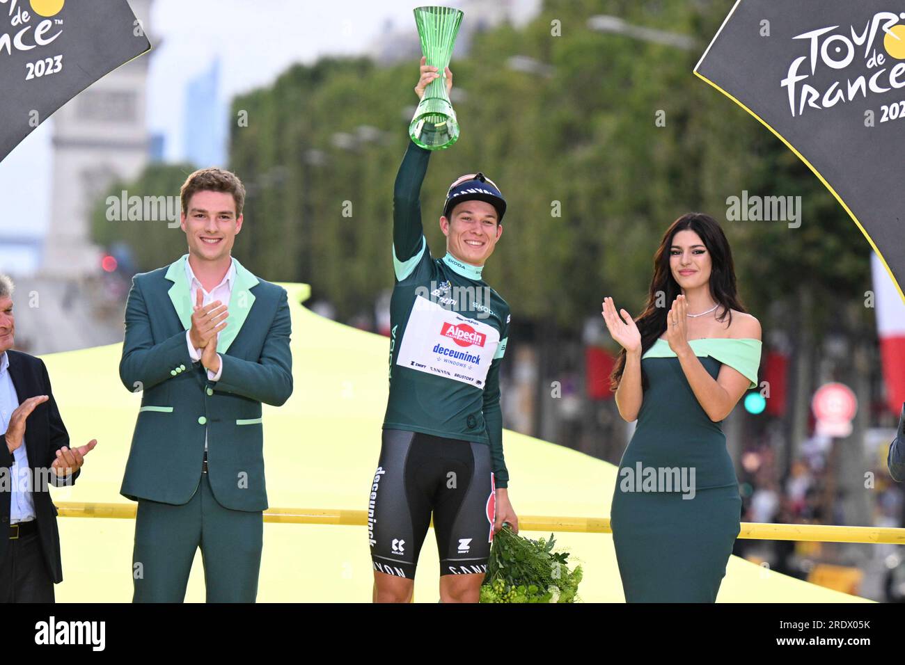 Jasper Philipsen Belgium Alpecin Deceuninck wins green jersey points