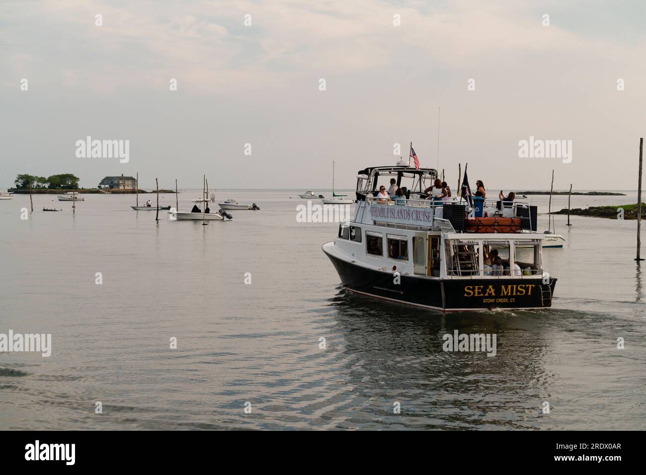 Sea Mist Thimble Islands Branford, Connecticut, USA Stock Photo Alamy