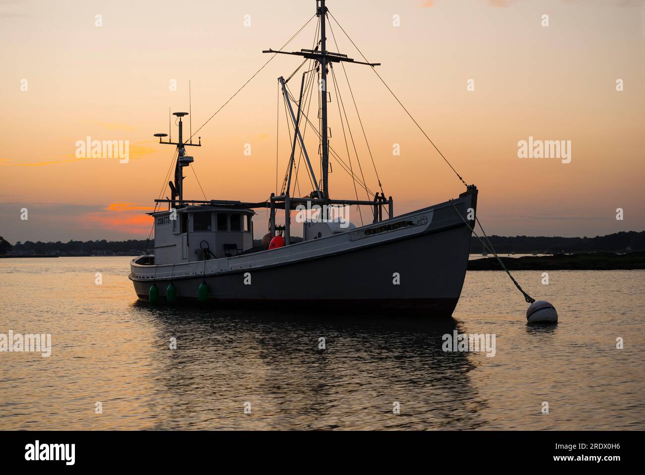 Fishing Boat Thimble Islands   Branford, Connecticut, USA Stock Photo