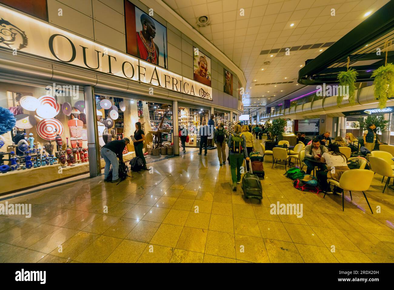 OR Tambo International Airport shops, Johannesburg, South Africa Stock
