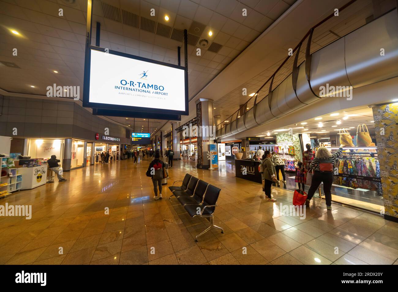 OR Tambo International Airport shops, Johannesburg, South Africa Stock