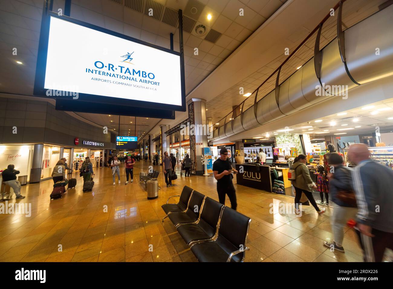 OR Tambo International Airport shops, Johannesburg, South Africa Stock