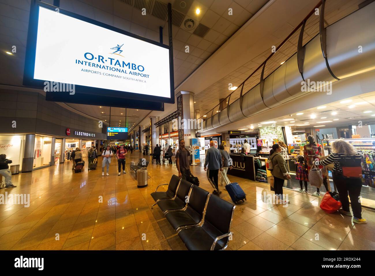 OR Tambo International Airport shops, Johannesburg, South Africa Stock