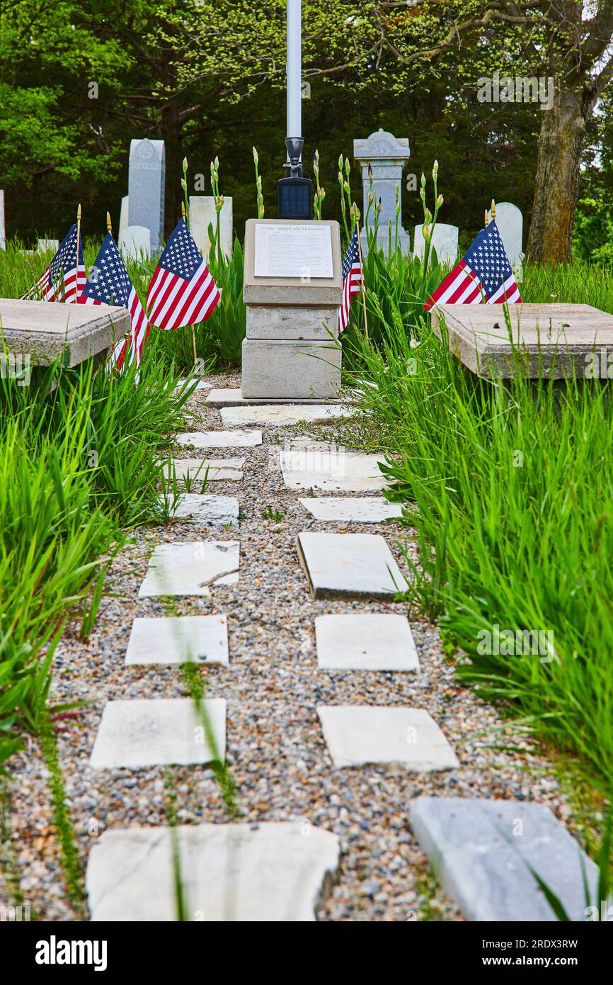 Patriotic, memorial, graveyard, headstones, grave stones, American