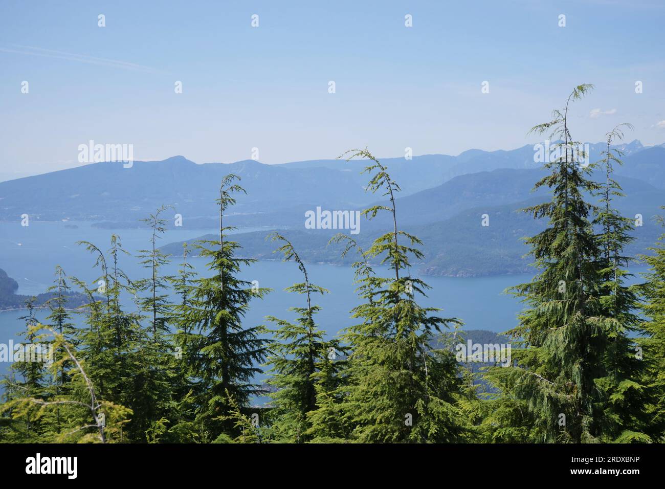 Beautiful view from the Bowen Lookout on Cypress Mountain in West Vancouver, British Columbia, Canada Stock Photo