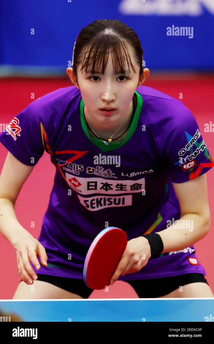 Tokyo, Japan. 23rd July, 2023. Hina Hayata Table Tennis : 2023 ZEN-NOH ...