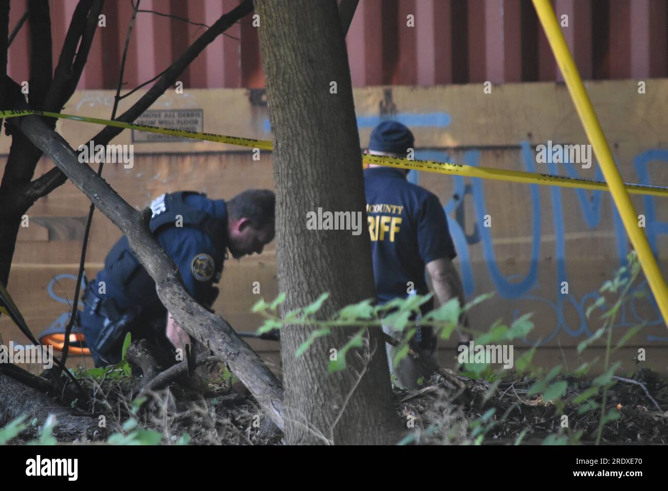 Harrington Park, United States. 23rd July, 2023. Authorities