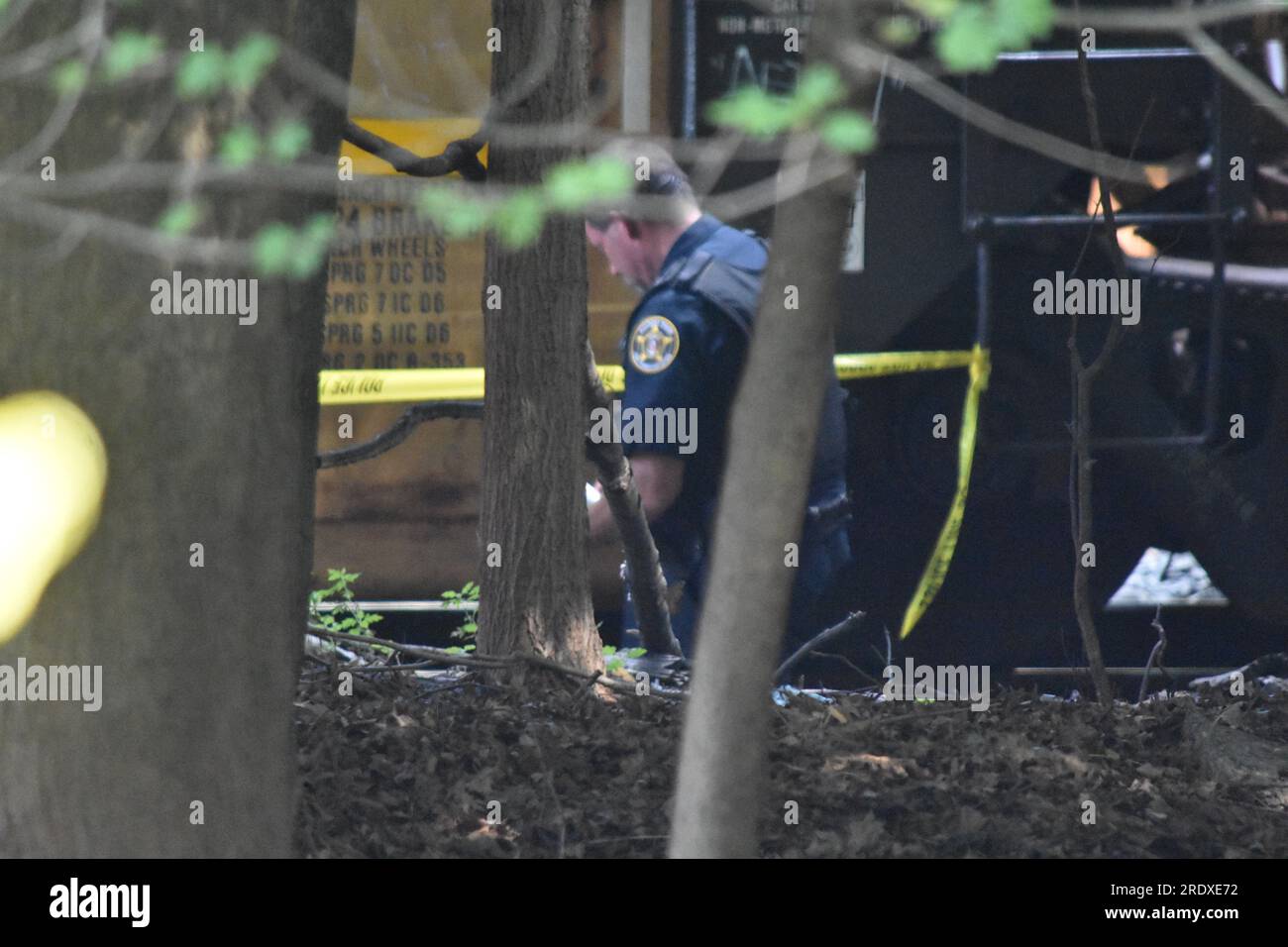 Harrington Park, United States. 23rd July, 2023. Authorities