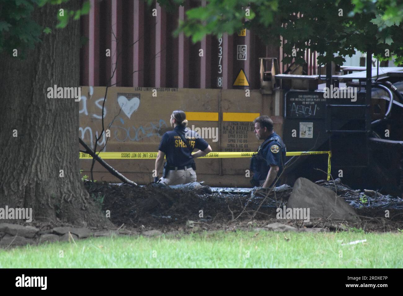 Harrington Park, United States. 23rd July, 2023. Authorities