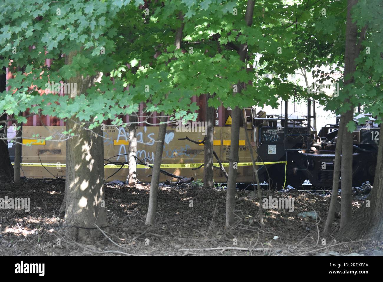 Harrington Park, United States. 23rd July, 2023. Authorities