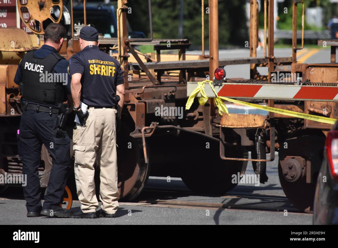 Harrington Park, United States. 23rd July, 2023. Authorities