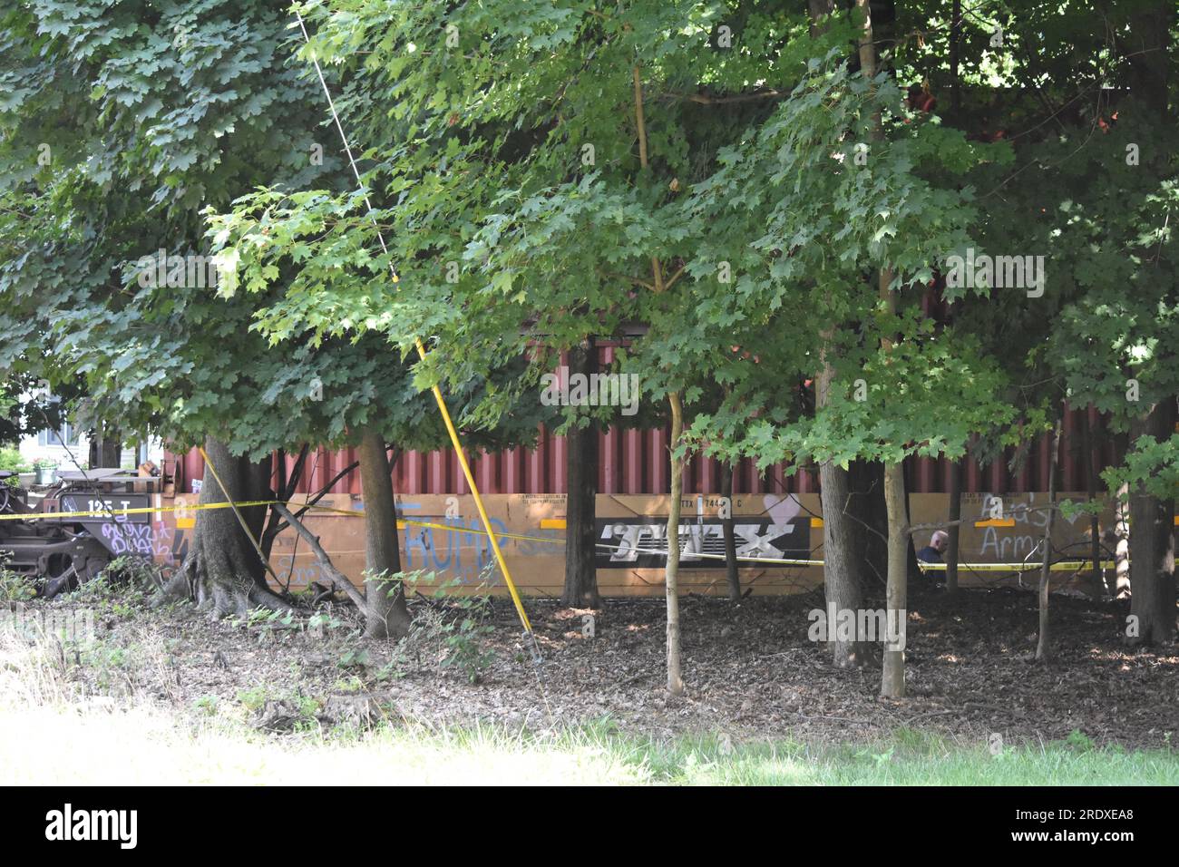 Harrington Park, United States. 23rd July, 2023. Authorities