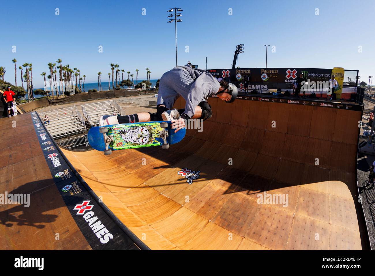 VENTURA, CA - JULY 20: Tom Schaar competes during Men's Skateboard Vert ...