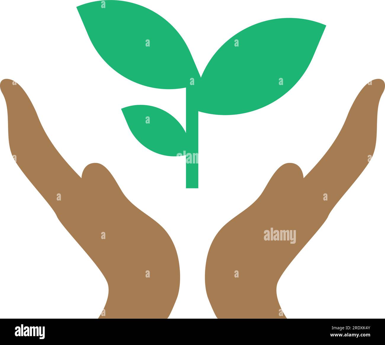 Plant care icon clipart design template vector isolated Stock Vector