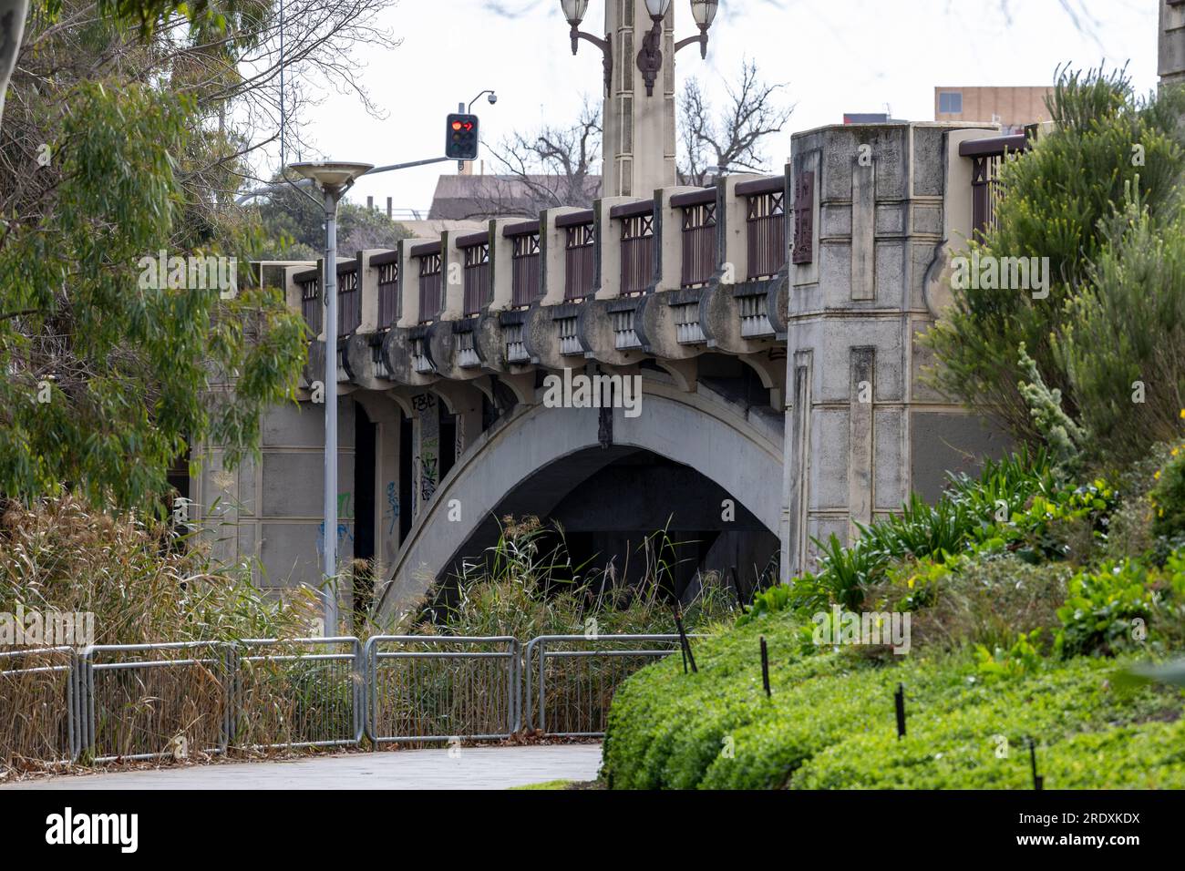 The King William Road bridge in Adelaide South Australia on July 23rd