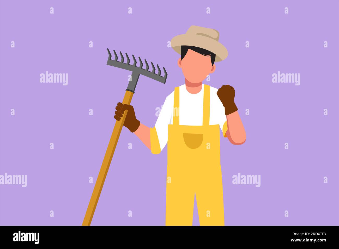 Cartoon drawing rake hi-res stock photography and images - Alamy