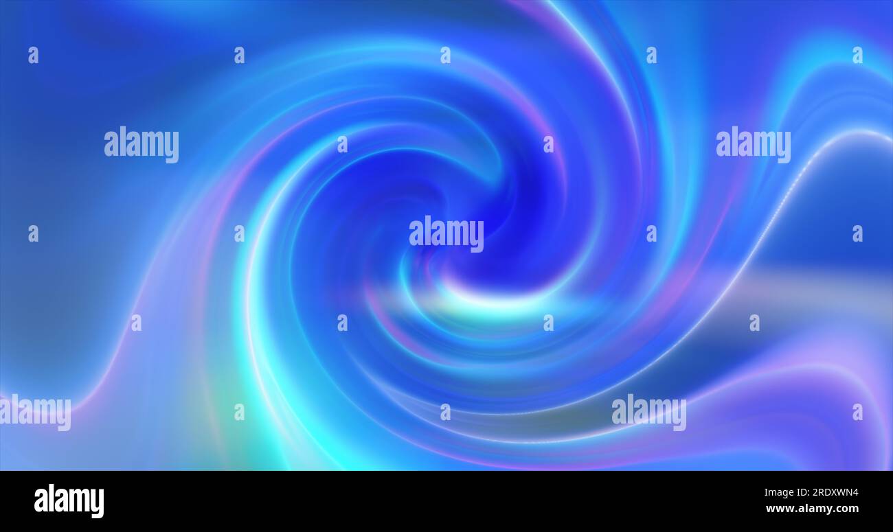 Blue background of twisted swirling energy magical glowing light lines ...